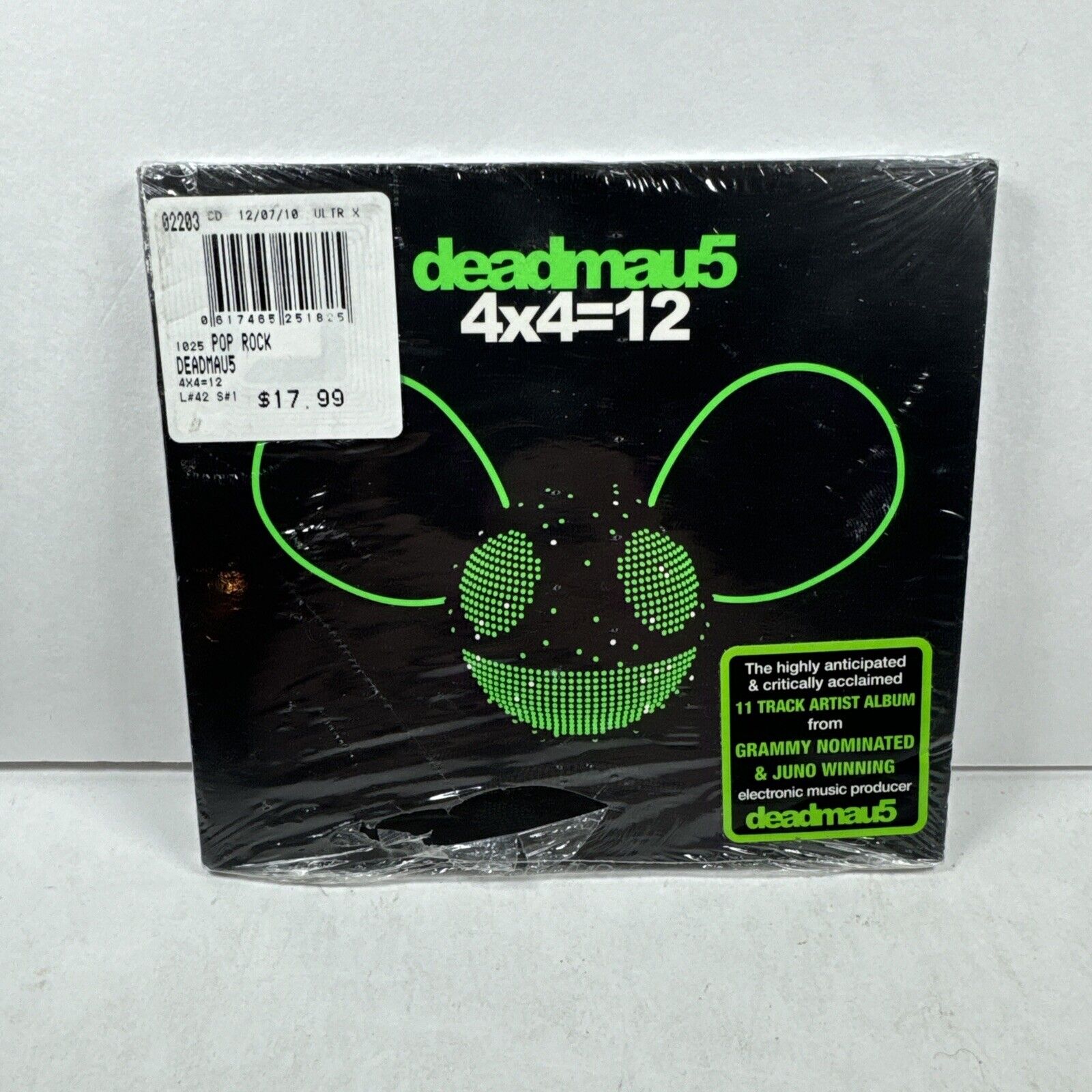 4x4=12 [Digipak] by Deadmau5 (CD, Dec-2010, Mau5trap)