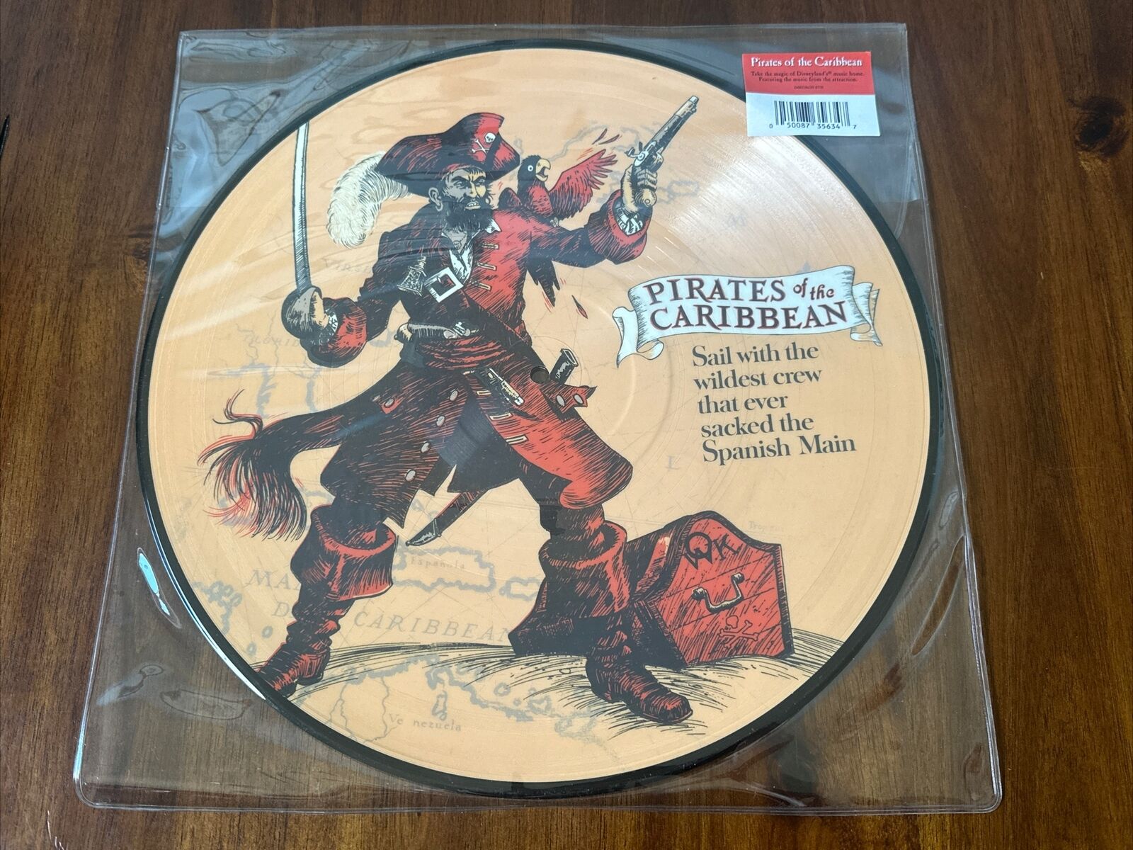 Pirates of the Caribbean Disney Picture Disc Vinyl LP Record 2017