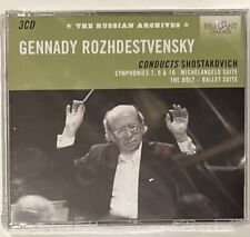 Gennady Rozhdestvensky Conducts Shostakovich Brilliant Classics 3 CD Set picture