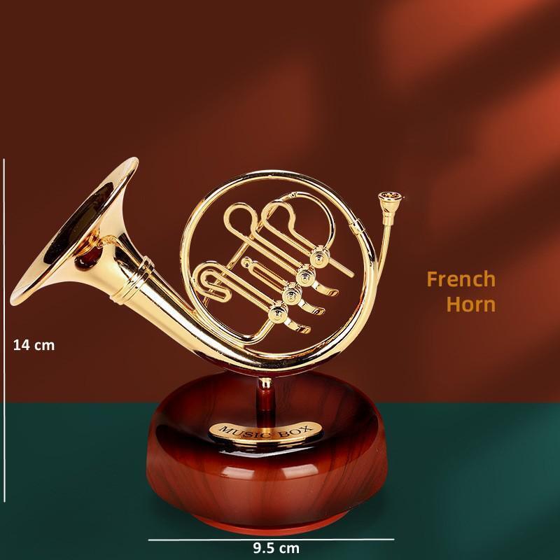 Classic Ornament Violin French Horn Music Box Saxophone Guitar Tuba Spot goods