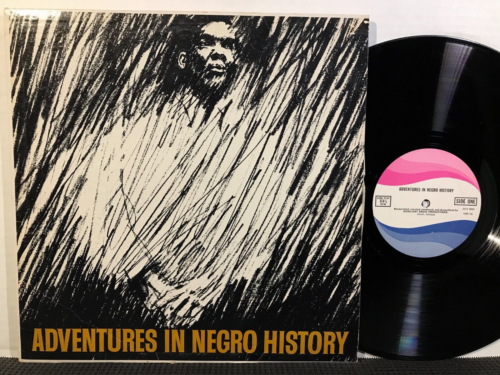 Adventures In Negro History LP HIGHLIGHT RADIO PRODUCTIONS 1963 Pepsi Cola