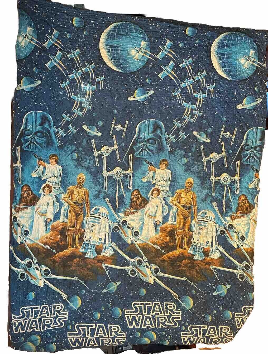 Vintage 1970’s Star Wars Twin Bedspread