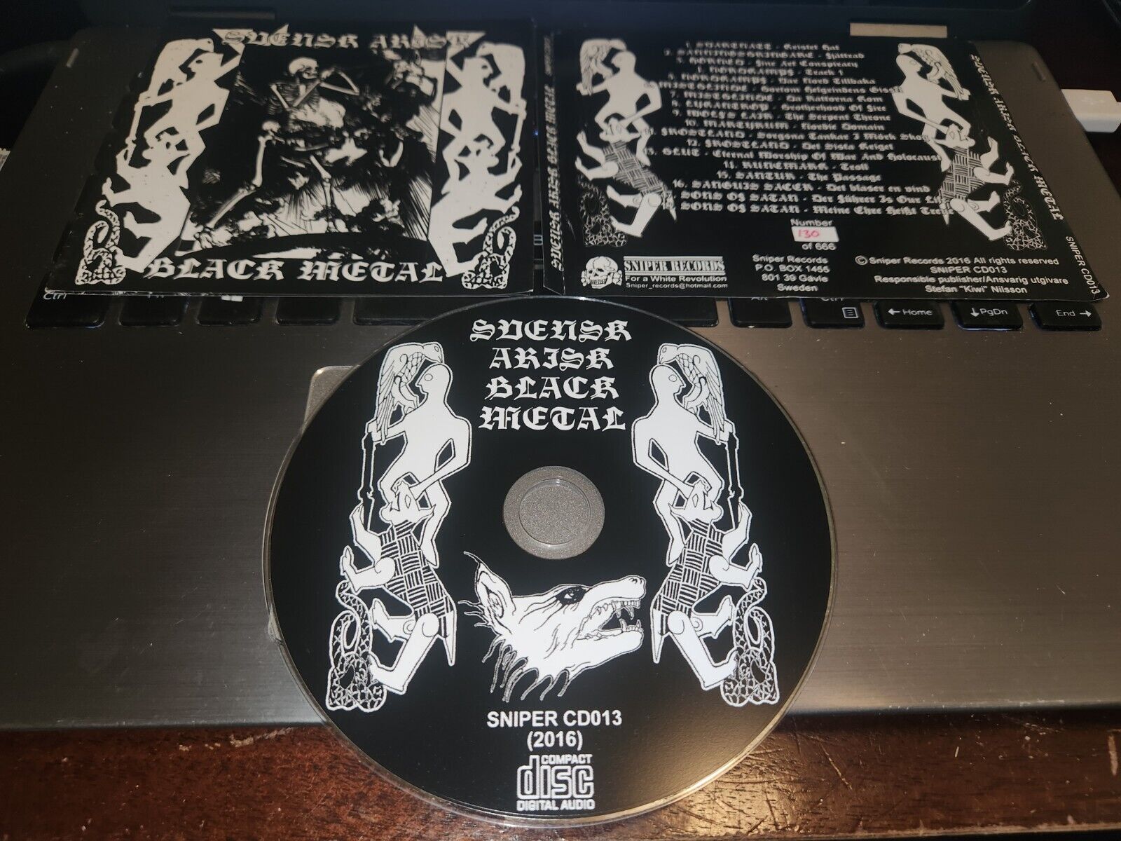 Svensk Arisk Black Metal Comp CD 130/666 Sons Of Satan Svartnatt Lykantrop RARE