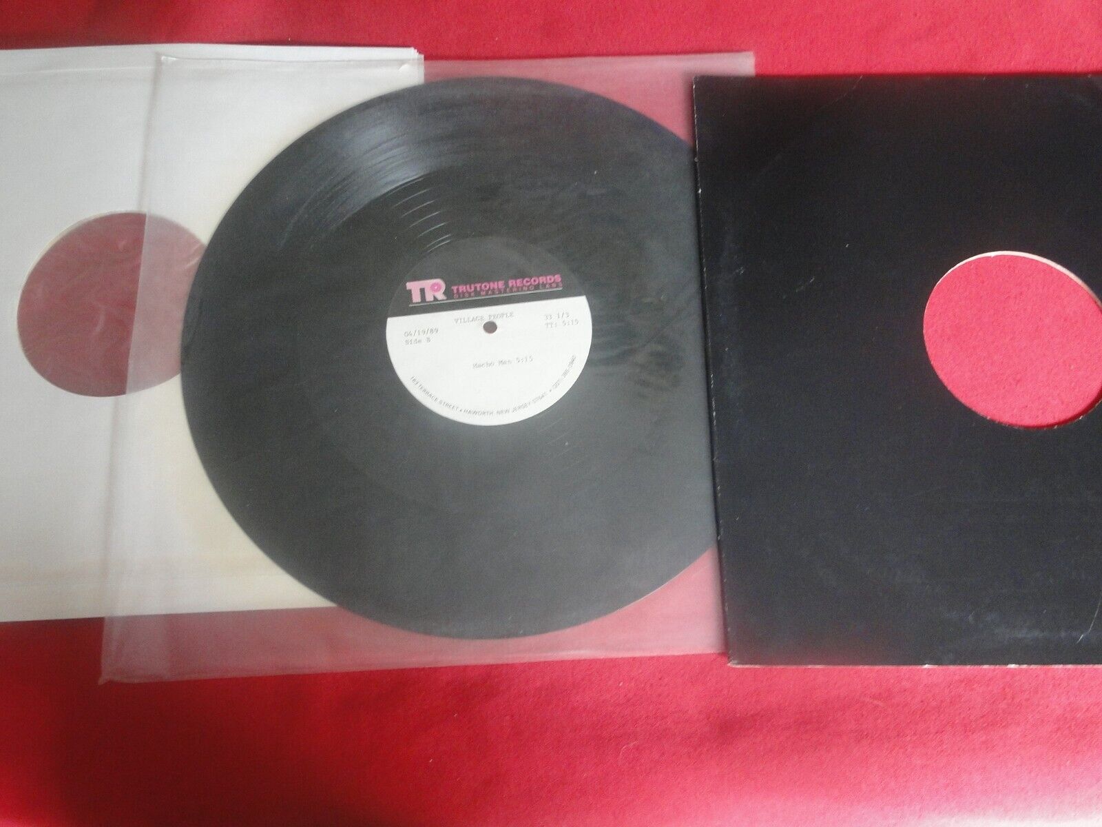 Vintage Trutone Records Disk Mastering Labs Village People Single Macho Man