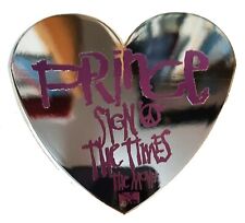 PRINCE  Badge Sign O' The Times HEART SHAPED UK Orig. Promo Only MINT Bagged picture