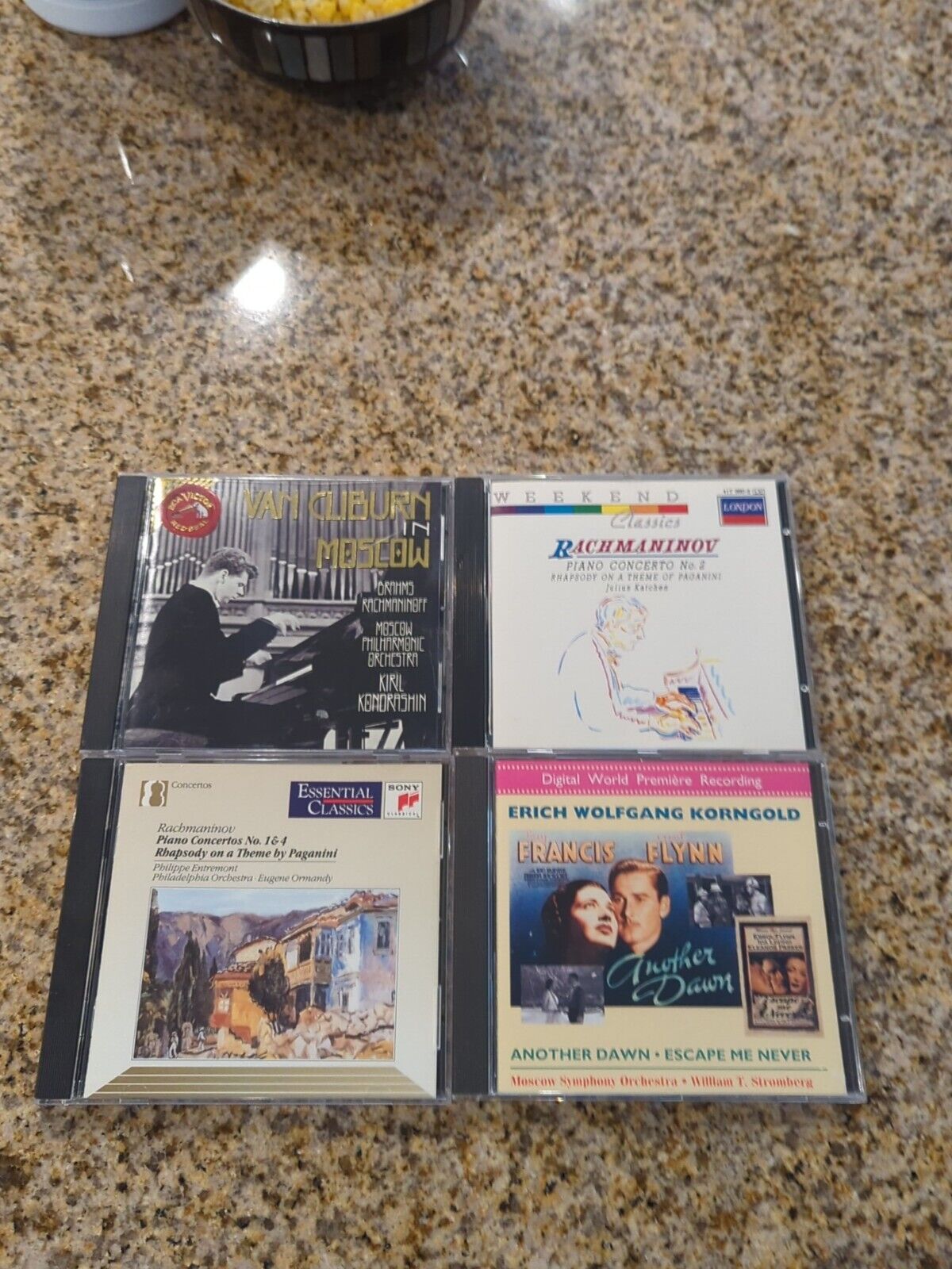 4 Classic Opera CDs Lot 31 Bachmaninov Paganini Rachmaniov Francis Flynn Cliburn