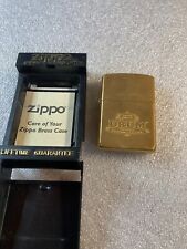 RARE DOUWE EGBERTS DRUM TOBACCO ADVERTISING SOLID BRASS ZIPPO LIGHTER~ M-440 picture