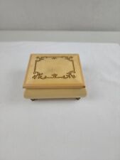 Vintage San Francisco Music Box Co Flower Inlay Jewelry Box - Romance - Italy picture