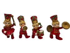 Lefton Christmas Marching Santa Band Majorette figurine rare 1950's soldier read picture