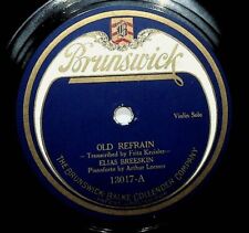 1921 Elias Breeskin Old Refrain Serenade Brunswick  78 Record picture