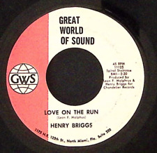 HENRY BRIGGS MISS PAULINE/LOVE ON THE RUN GREAT WORLD OF SOUND VINYL 45 48-138 picture