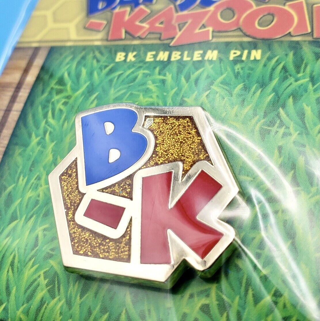Banjo-Kazooie BK Emblem Pin Enamel Glitter Logo 1.1\