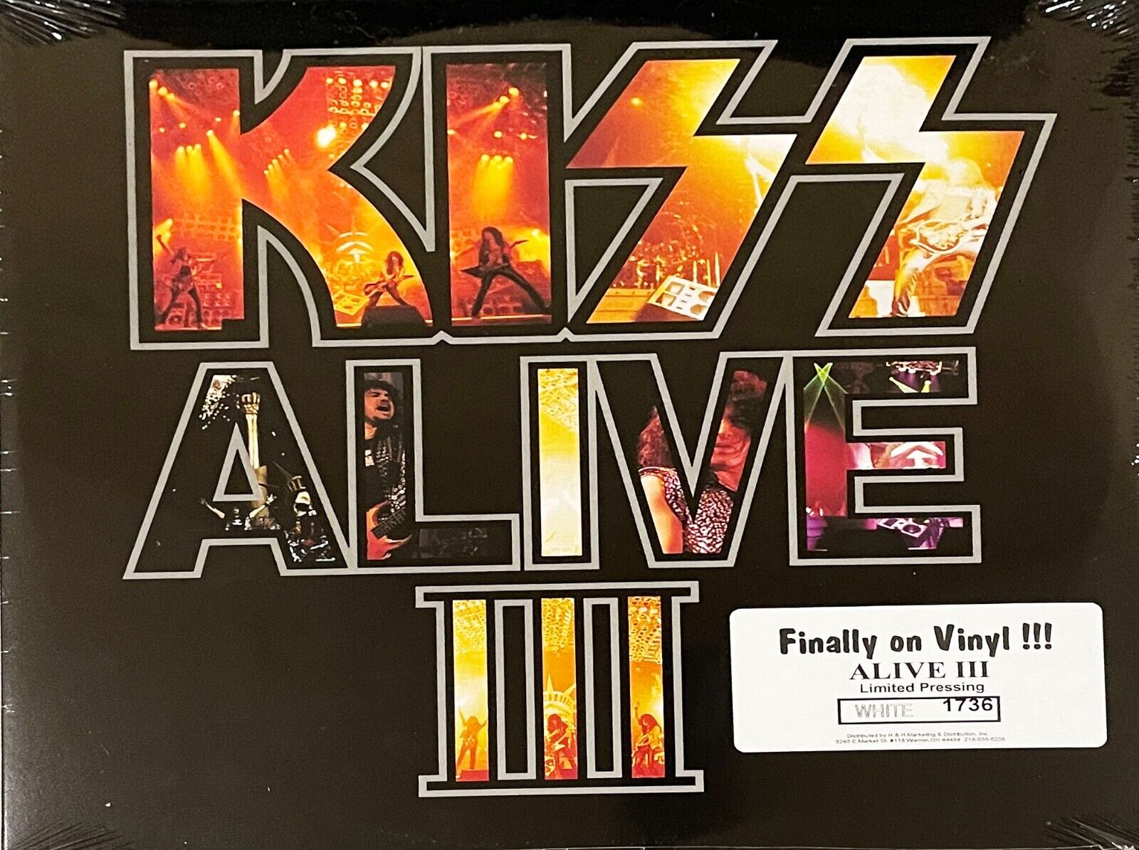KISS-Alive III White SEALED, getting pretty RARE Outstanding Fabulous Find