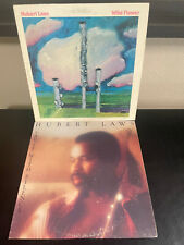 LOT OF (2) Vintage LP's HUBERT LAWS WILD FLOWER Say it with Silence Vinyl 33 RPM picture