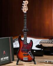 AXE HEAVEN Fender Sunburst Jazz Bass MINIATURE Guitar Display Gift picture