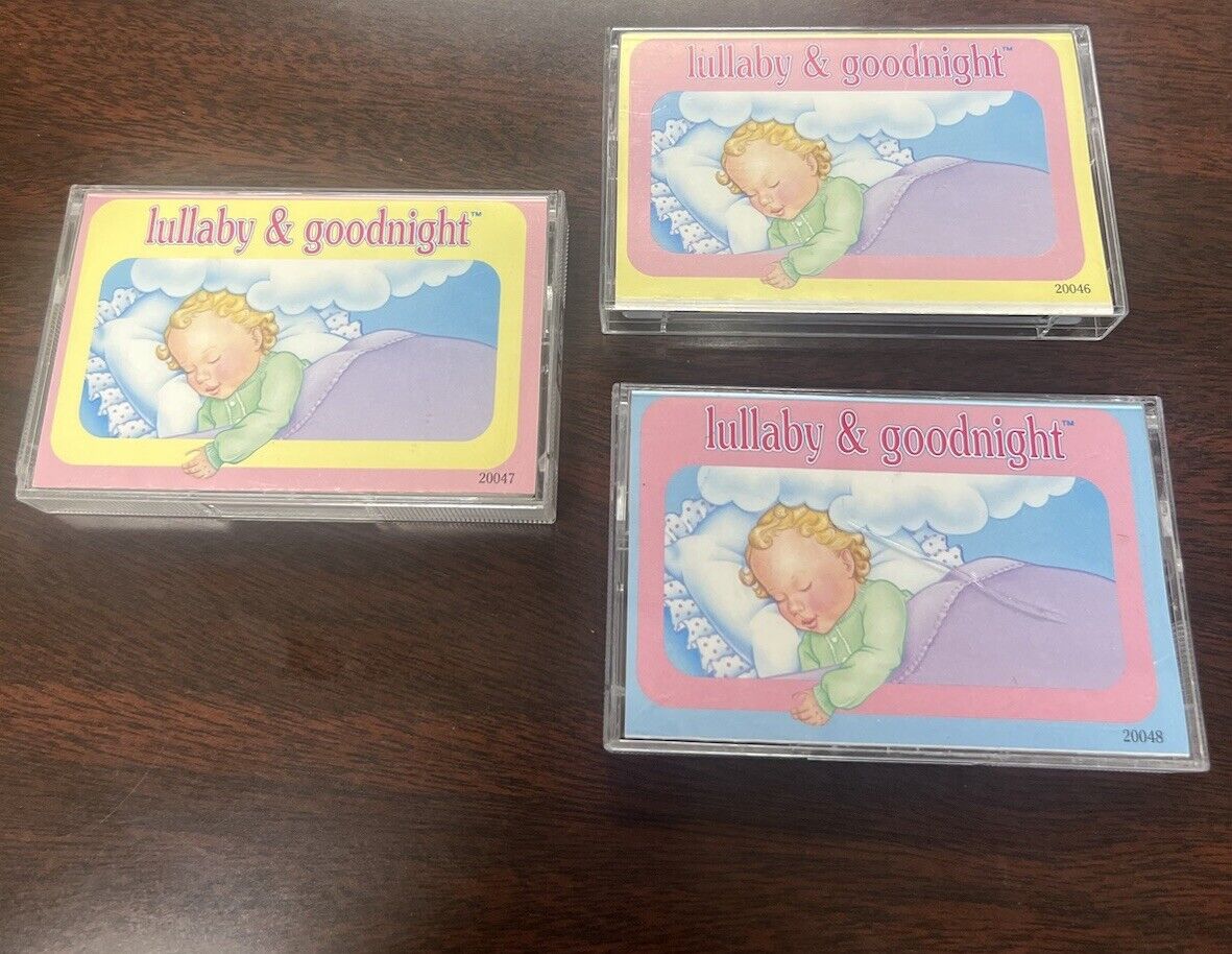 Lot Of 3 Lullaby & Goodnight Audio Cassette Sheri Huffman 1992 Vintage