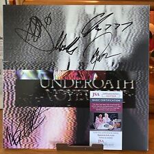 Underoath Voyeurist Vinyl LP Autographed JSA Authenticated Gold & Black Swirl picture