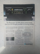 1982 BLAUPUNKT VINTAGE AD STEREO RADIO MUSIC PLAYER AUTOMOBILE CASSETTE CDF82123 picture