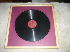 Antique ENRICO CARUSO Framed RECORD LP Victrola 78rpm VICTOR  AIDA picture