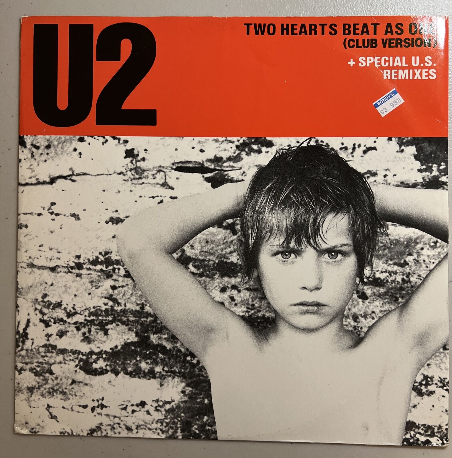 U2 Two Hearts Beat As One  12” Single UK 1983 VG/VG+