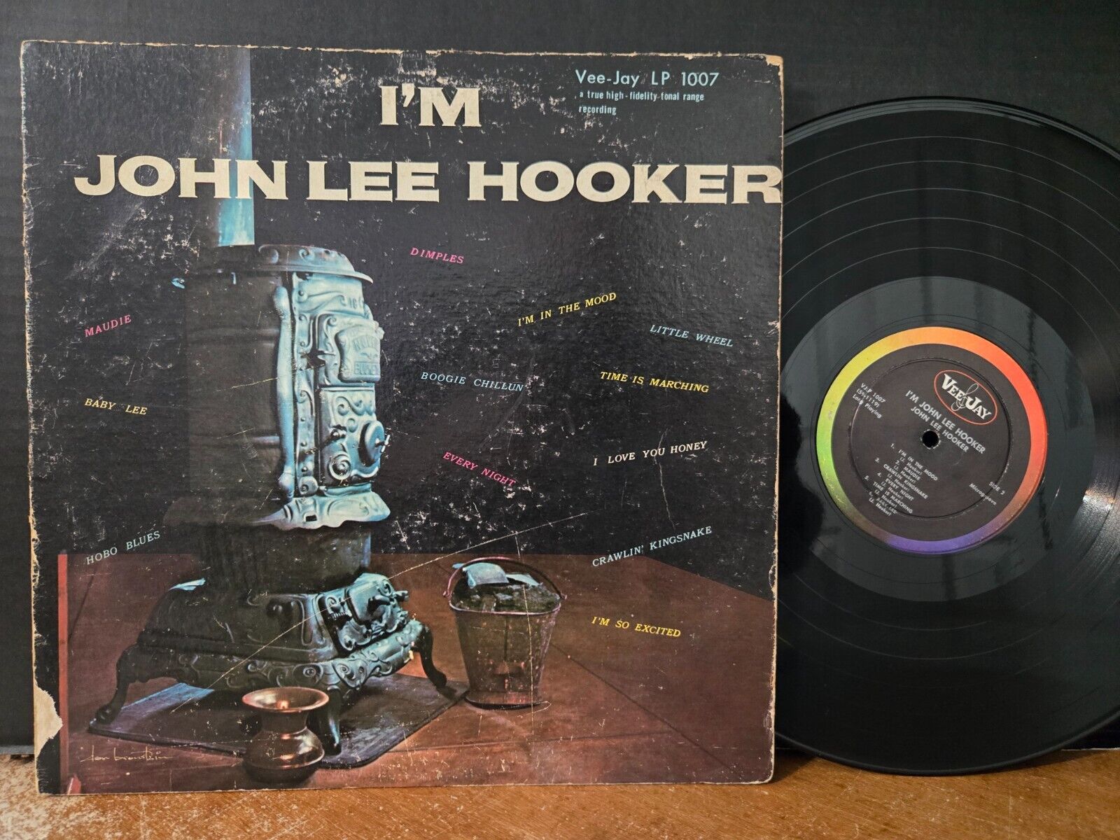 John Lee Hooker ‎– I'm John Lee Hooker 1960 Blues Vee Jay Vinyl LP Guitar