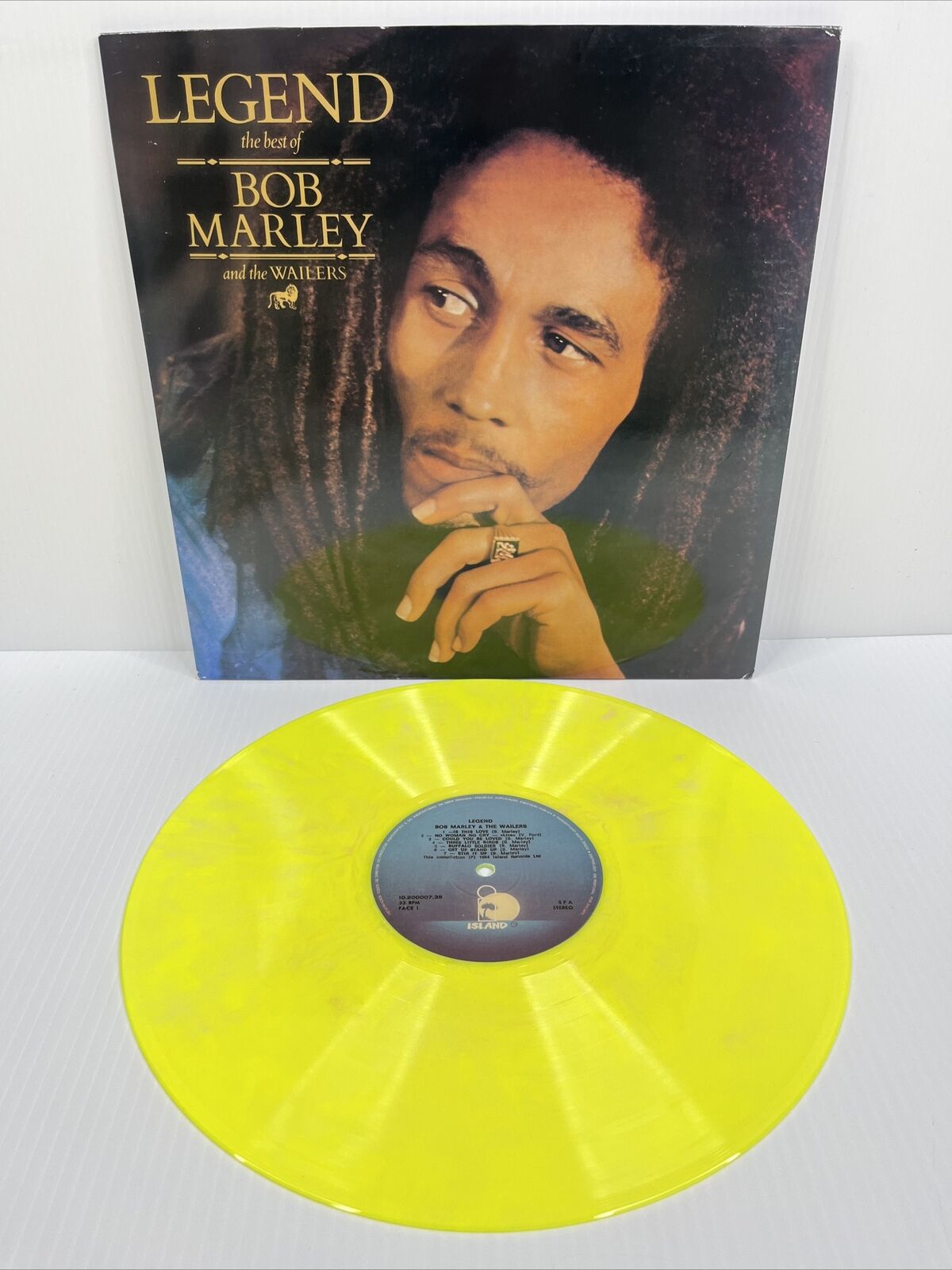 Bob Marley & the Wailers - Legend (Best of) LP Island Records Yellow Vinyl VG+