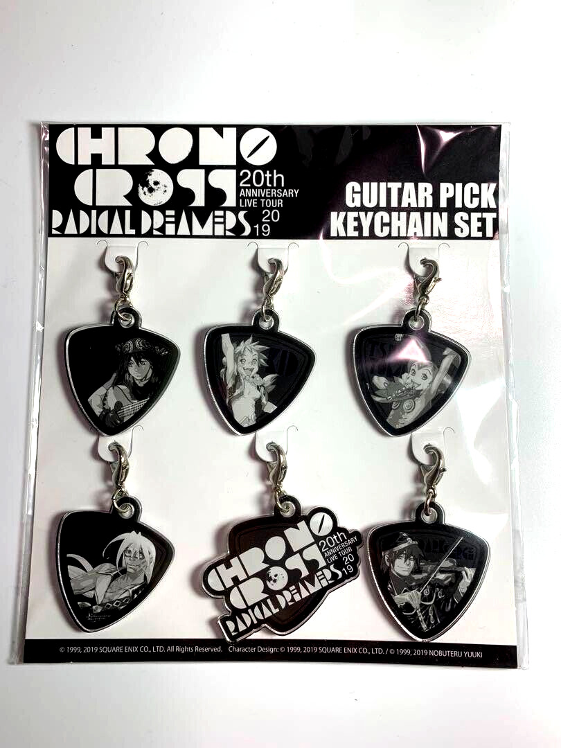Chrono Cross guitar Pick Key chain set