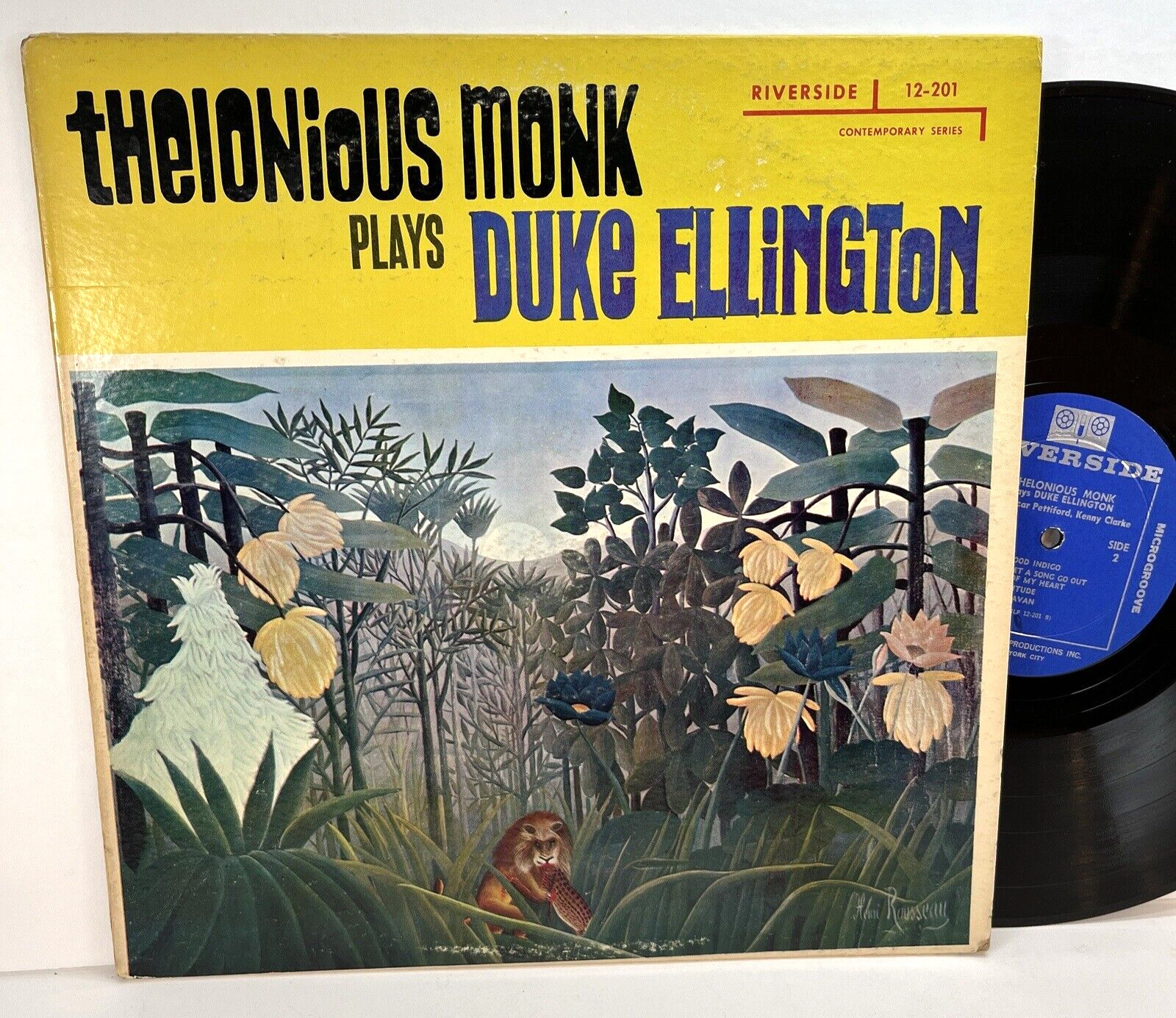 THELONIOUS MONK PLAYS DUKE ELLINGTON ~ RIVERSIDE 12-202 ~ 1958 MONO VG+/VG+