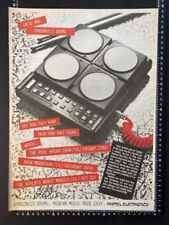 SYNSONICS ELECTRONIC DRUMS - MATTEL - 1983 A3 ADVERT POSTER L168 picture