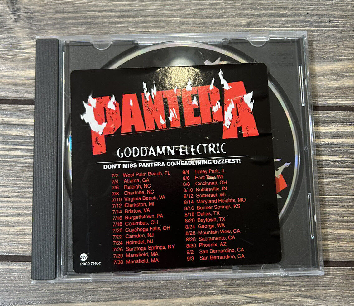 Vintage 2000 Pantera Goddamn Electric Promo Promotion CD WR Elektra