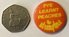 The Stranglers - Superb Very Rare vintage Peaches Pin  Punk Badge picture