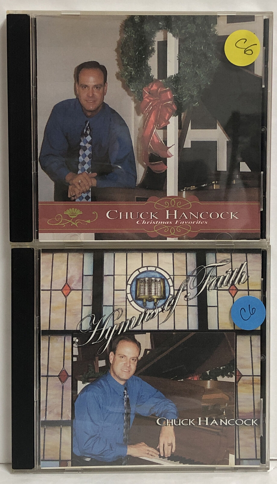 CHUCK HANCOCK Hymns of faith ￼& CHRISTMAS FAVORITES GOSPEL CD C6