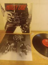 Motley Crue Too Fast For Love Vinyl Vg+  Elektra 1982 Red Label Sterling  picture