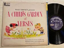 Walt Disney A Child’s Garden of Verses LP Disneyland Mono + Rare Inner VG picture
