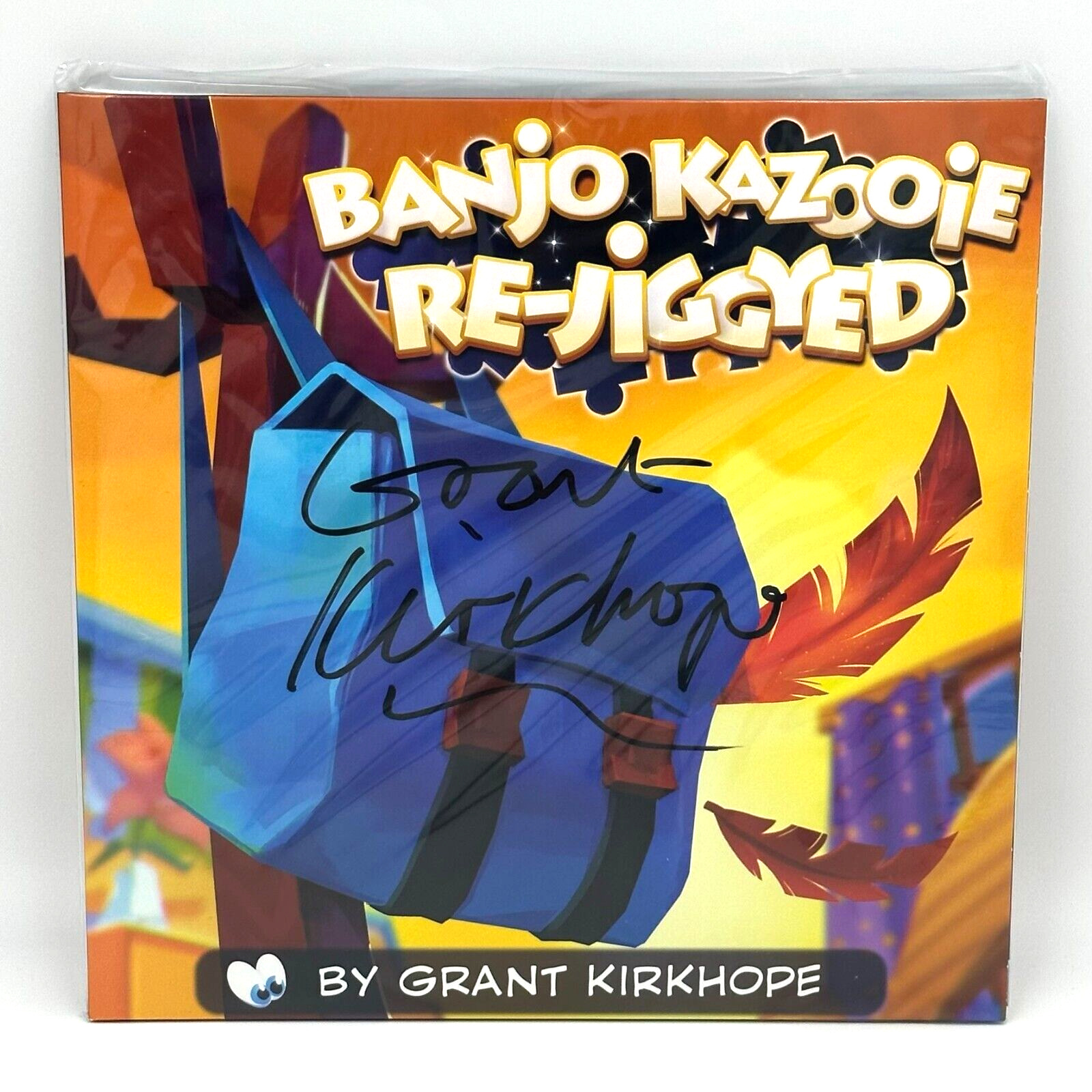 Banjo Kazooie Re-Jiggyed LE 50 Black Soundtrack Vinyl SIGNED by Grant Kirkhope