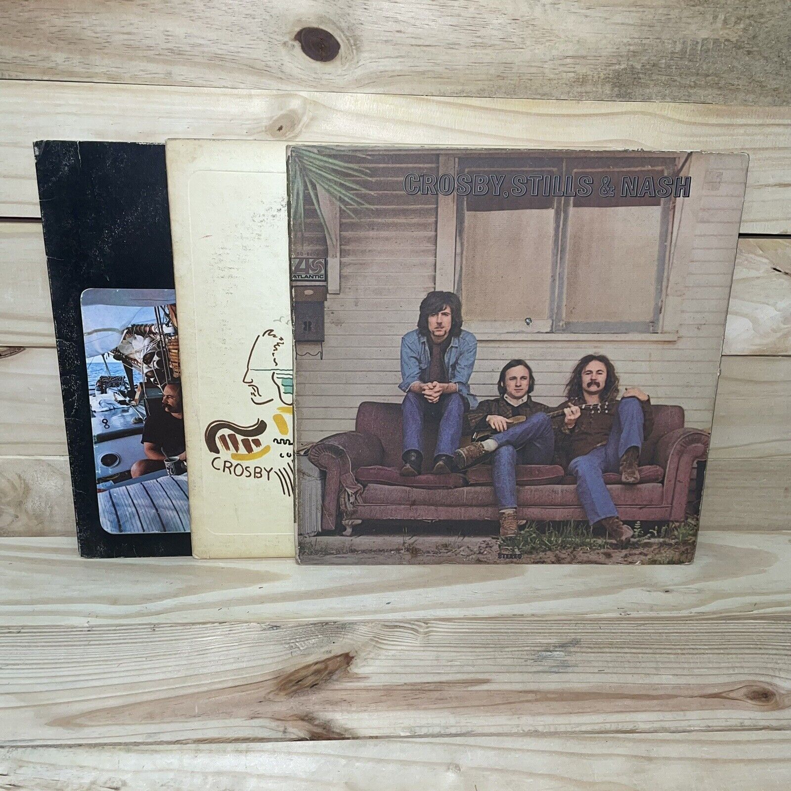 Crosby Stills & Nash Vintage Vinyl Lot (3 LPs) 60s Folk Rock Records CSNY