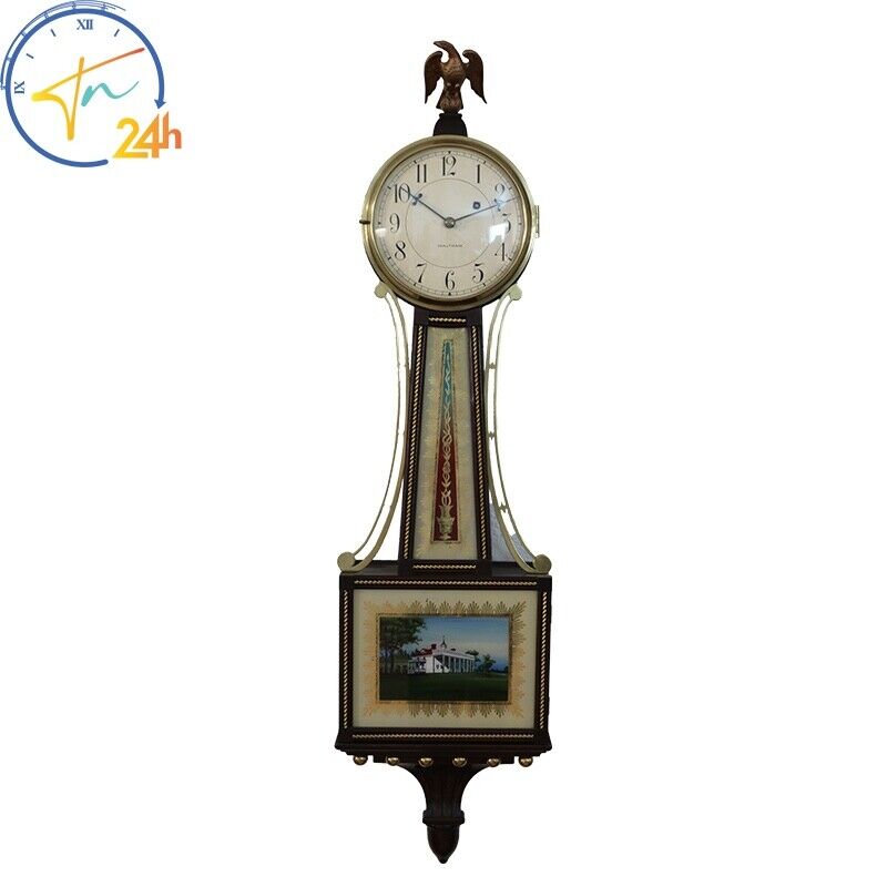 Beautiful 1930s Waltham One Weight Banjo Clock