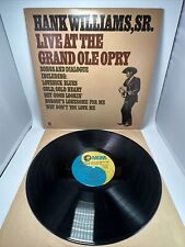 Hank Williams Live At The Grand Ole Opry Country Album LP 1976 EX picture