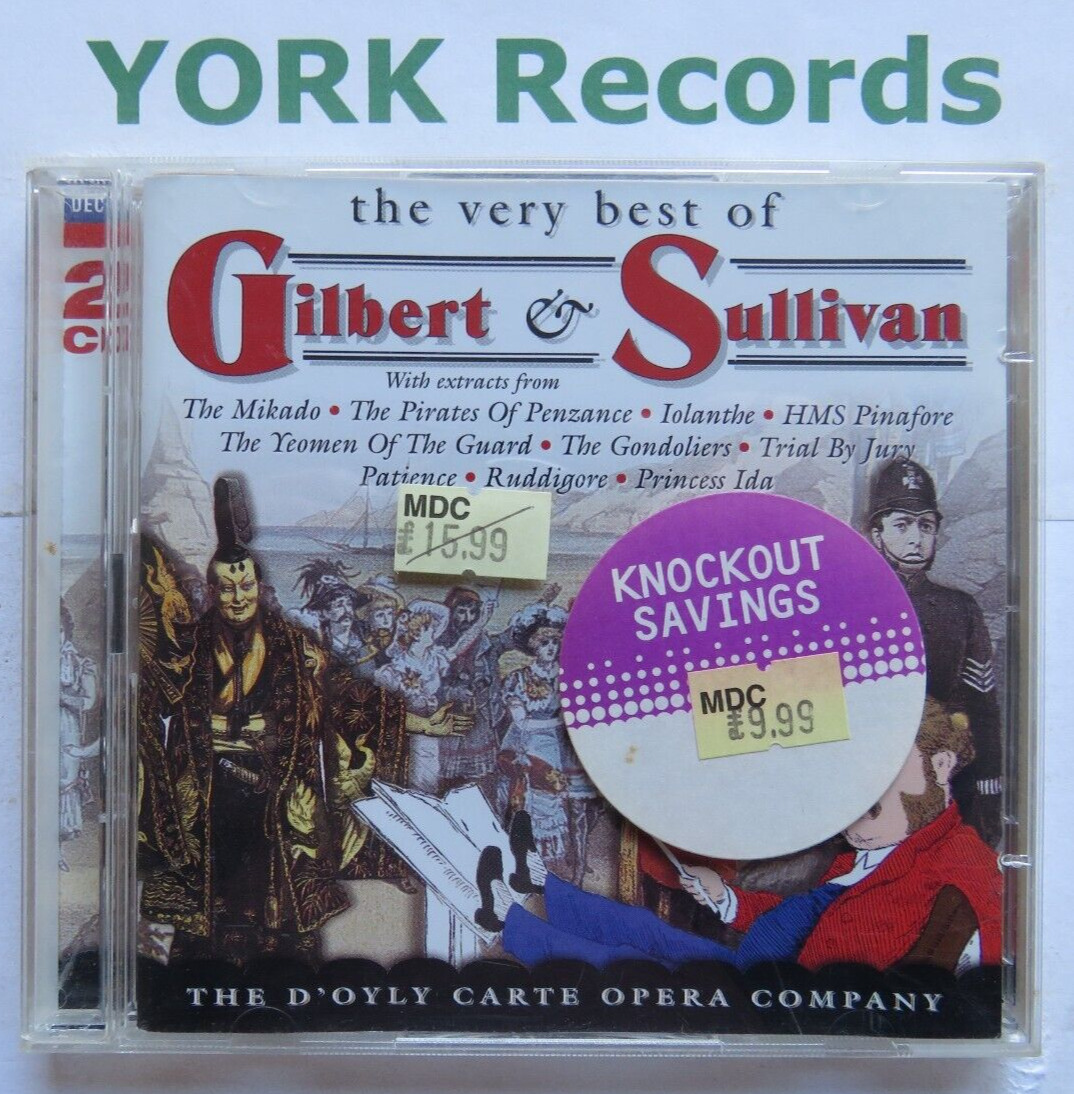 GILBERT & SULLIVAN - The Very Best Of Gilbert & Sullivan - Ex Con 2 CD Set Decca