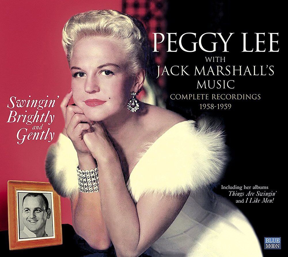 SWINGIN' BRIGHTLY AND GENTLY PEGGY LEE WITH JACK MARSHALL'S MUSIC + 10 SINGLE 