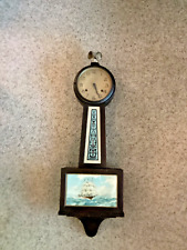 NEW HAVEN CLOCK CO. BANJO WALL CLOCK WHITNEY EAGLE ON TOP picture