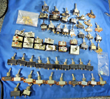 HUGE Vintage lot of 66 Military Toggle Switches Ham CB radio amplifier antique picture