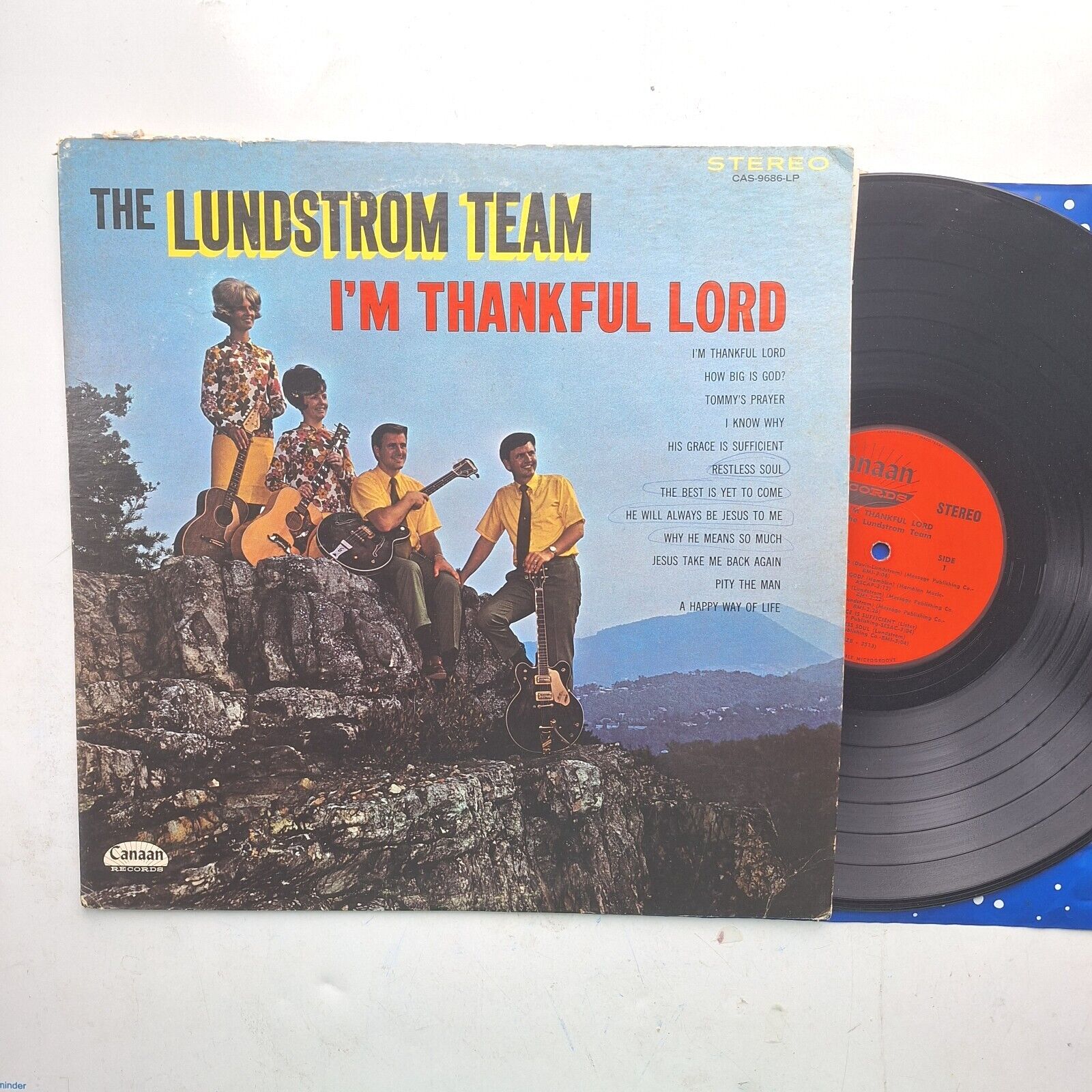 The Lundstrom Team I\'m Thankful Lord Vinyl LP Gospel Canaan