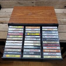 Lot of 36 Country Cassettes From Various Artists In Storage Box picture