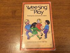 Wee Sing and Play Musical Games & Rhymes for Children Book Only 1981 Vtg 1st Ed picture
