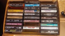 Lot 25 Vintage Cassette Tapes With Portable Case  picture