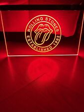 ROLLING STONES LED NEON RED LIGHT SIGN 8x12 picture