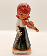 Vintage Gorham Fran Mar Moppets Ceramic Music 1977 Violin Girl Violinist picture