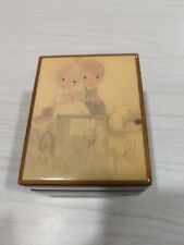 Vintage Original Reuge Jewelry Music Box trinket box precious moments just wed.  picture