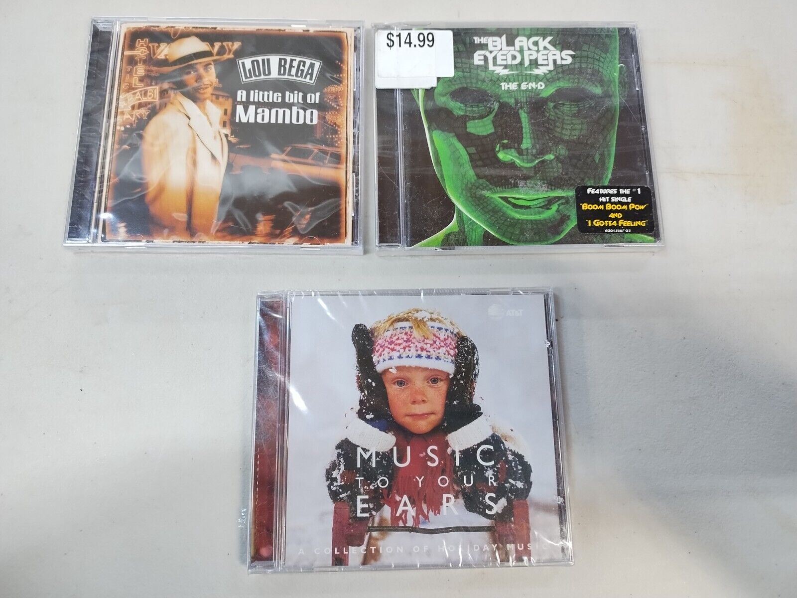 The Black Eyed Peas - The End CD + Lou Bega Mambo + Holiday NEW CDs Lot of 3